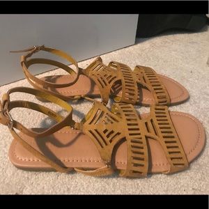 Strappy Mustard Sandals